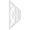 Ekena Millwork Set of Four Panels for 94 1/2"W x 28 1/4"H Kiowa Fretwork Wainscot Wall Paneling WPKP14X01X47KWA - alternate 5